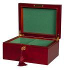 Premium Chess Box - Red Burl