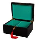 Premium Leather Chess Box - Black