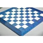 Blue Erable and Bird's Eye Maple Standard Traditional Chess Board - Gloss Finish