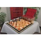 The Golden Collector Series Luxury Wood Chess Set, Box, & Board Combination