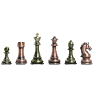 The Candidates Series Chess Pieces - 4.25" King - Metallic