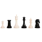 The Mammoth Ivory and Genuine Ebony Collector Series Luxury Chess Pieces - 4.4" King