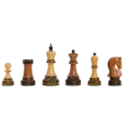 The Burnt Golden Rosewood Zagreb '59 Series Chess Pieces - 3.875" King