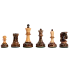The Burnt Dubrovnik Chess Pieces - 3.75" King