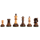The Burnt Dubrovnik Chess Pieces - 3.75" King