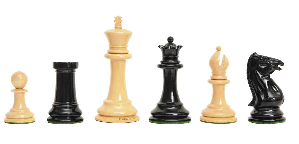 The Camaratta Collection - The 1852 Paulsen Series Chess Pieces - 4.4" King