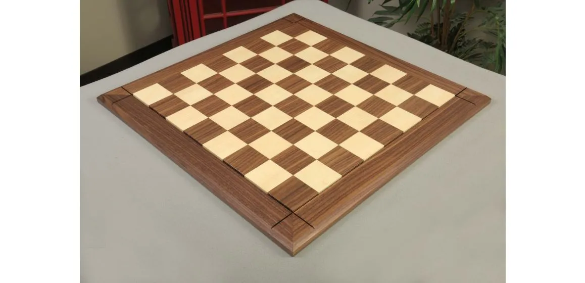 Original Walnut & Maple Reproduction of the Drueke Chess Board - 2.5" SQUARES