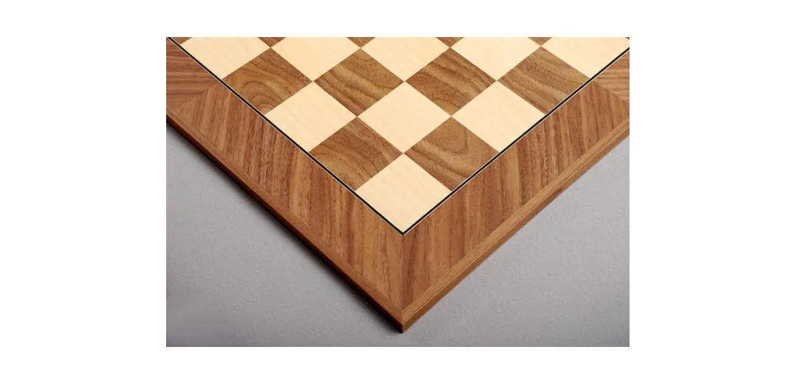 Walnut and Maple Standard Traditional Chess Board