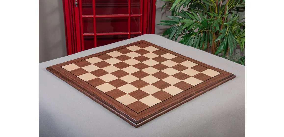 Walnut and Maple Superior Traditional Chess Board 