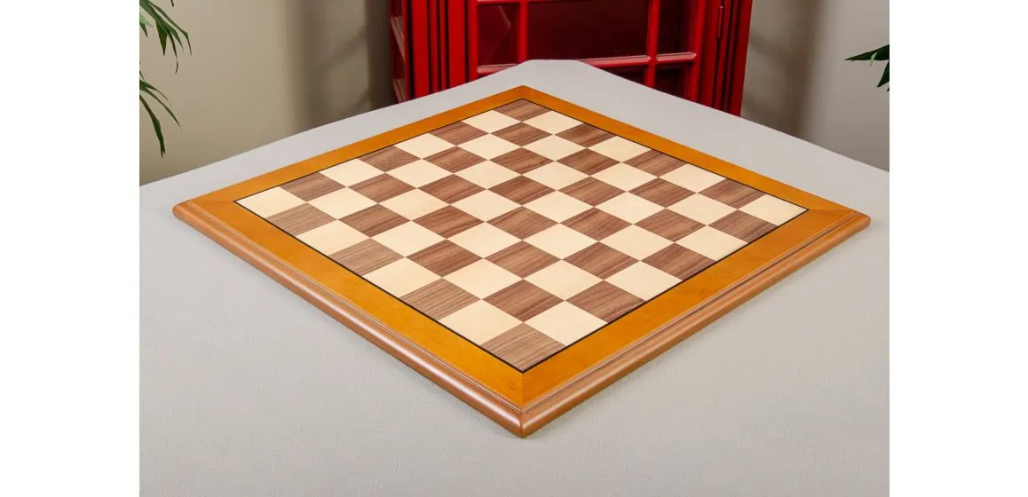 Walnut and Maple Superior Traditional Chess Board 