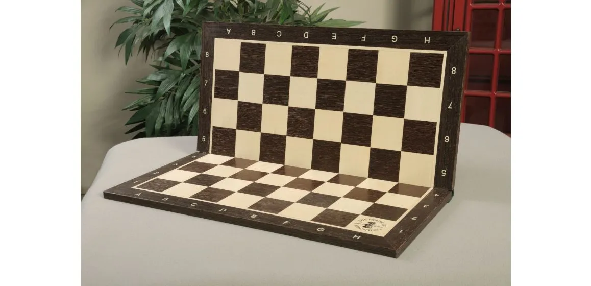 Chess Board – Mission Craft Walnut – 2.25” Squares – The Chess Store