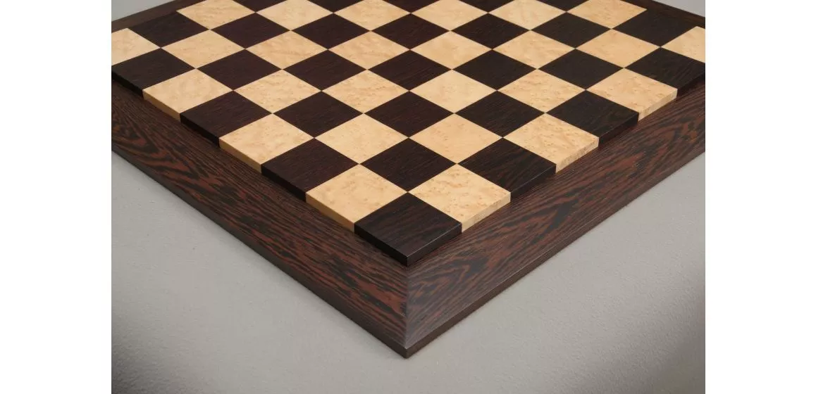 African Palisander & Bird's Eye Maple Custom Contemporary II Chess Board