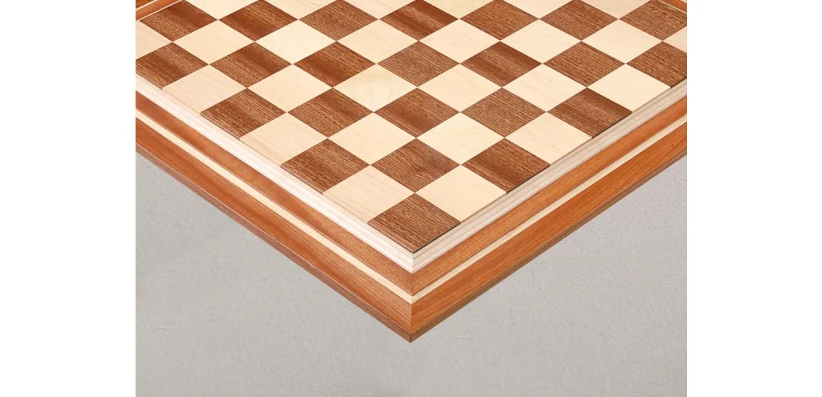 Sapele and Maple Signature Contemporary Chess Board