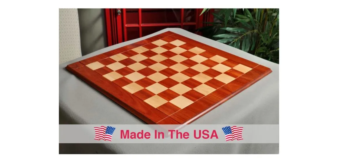 Bloodwood & Maple Drueke Traditional Chess Board