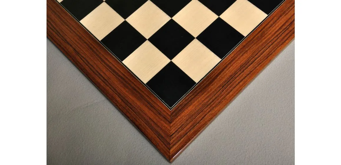Black Anegre and Bird's Eye Maple Standard Traditional Chess Board