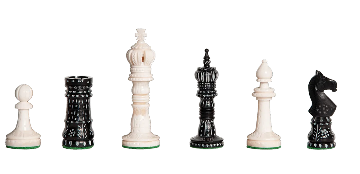 The Worthington Luxury Bone Chess Pieces - 4.0" King