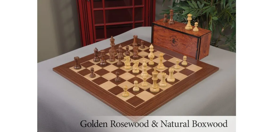 The Ultimate Grandmaster Series Wood Chess Set, Box, & Board Combination