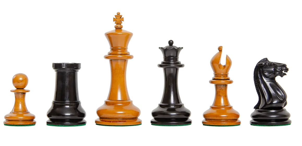 The Genuine Staunton® Collection - The Original 1849 Series Vintage Luxury Chess Pieces - 4.4" King