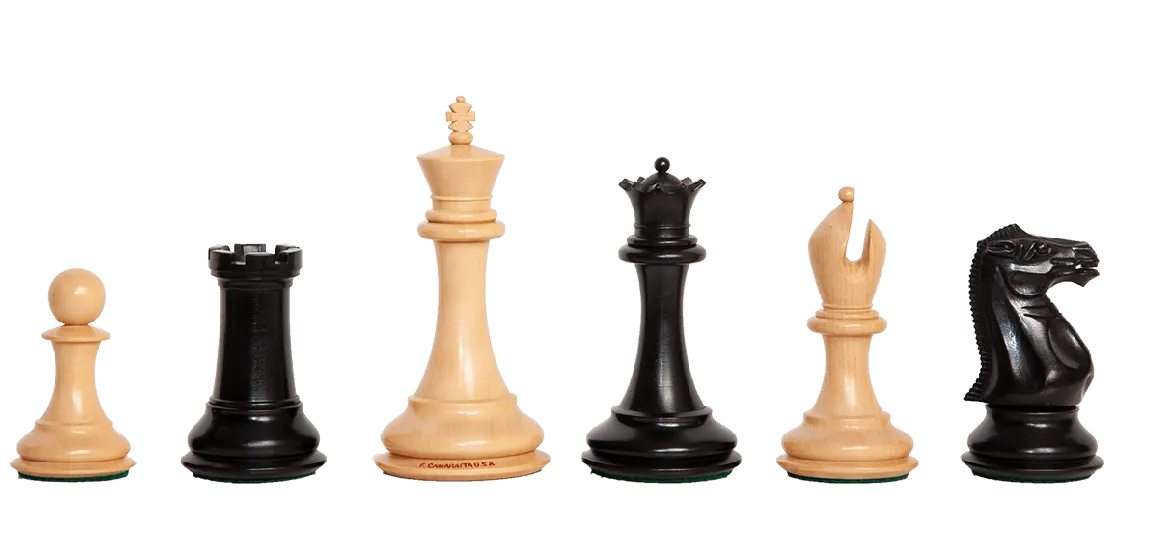 Chess Set Ornate Staunton Design in Stone and Jade Effect. 