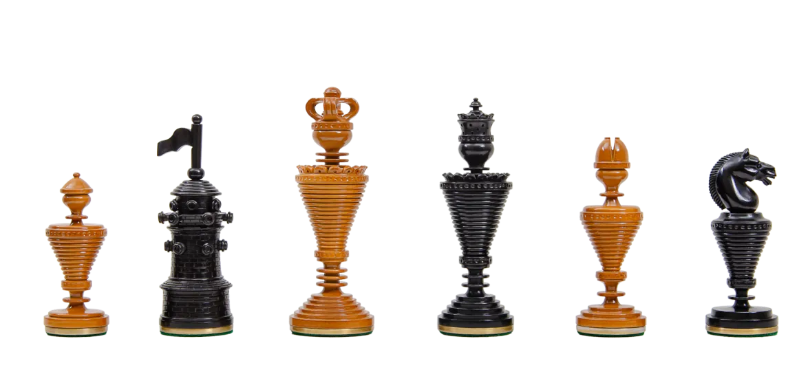 The Anglo-Dutch Reproduction Series Luxury Wood Chess Pieces - 4.75" King