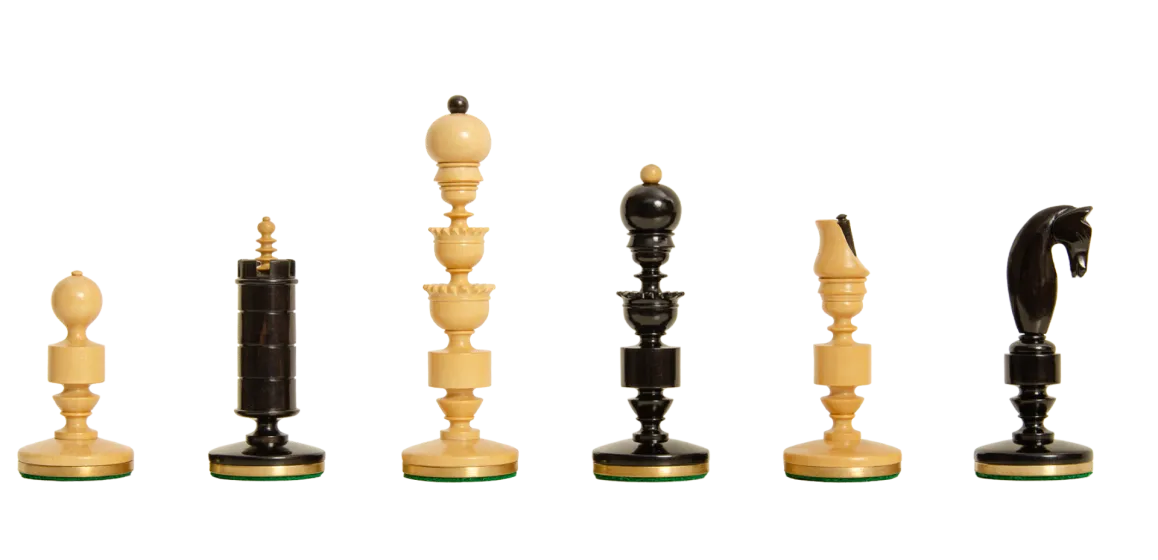 The Biedermeier Series Luxury Chess Pieces - 4.4" King