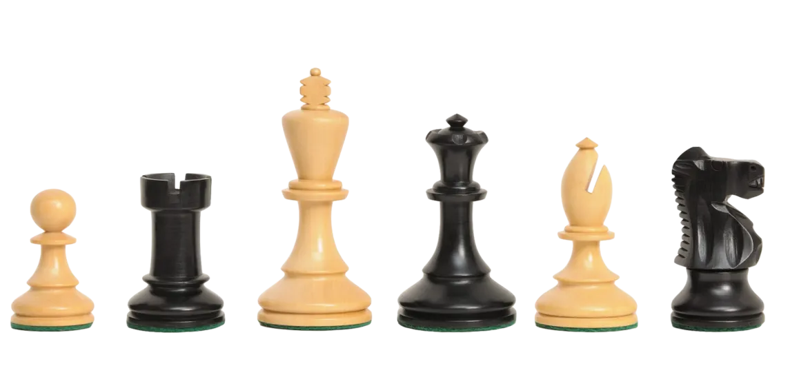 The B.H. Wood Series Chess Pieces - 3.75" King