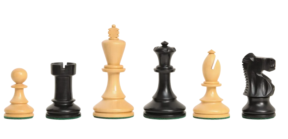 The B.H. Wood Chess Pieces - 3.75" King