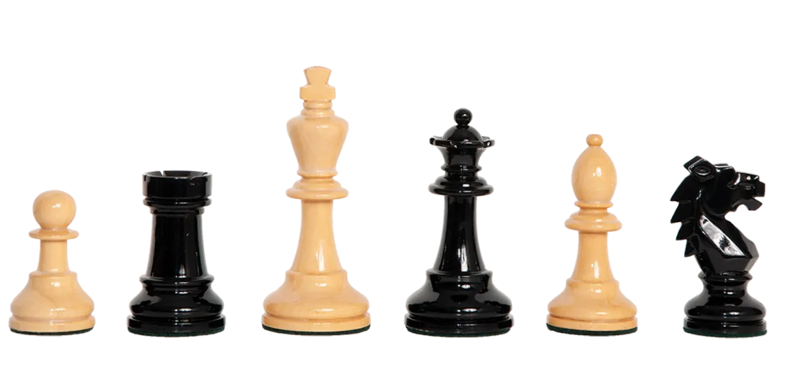 The Bohemian Series Chess Pieces - 4.0" King - Lacquered