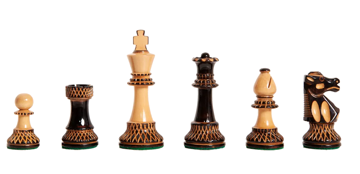 The Burnt Club Series Chess Pieces - 3.75" King