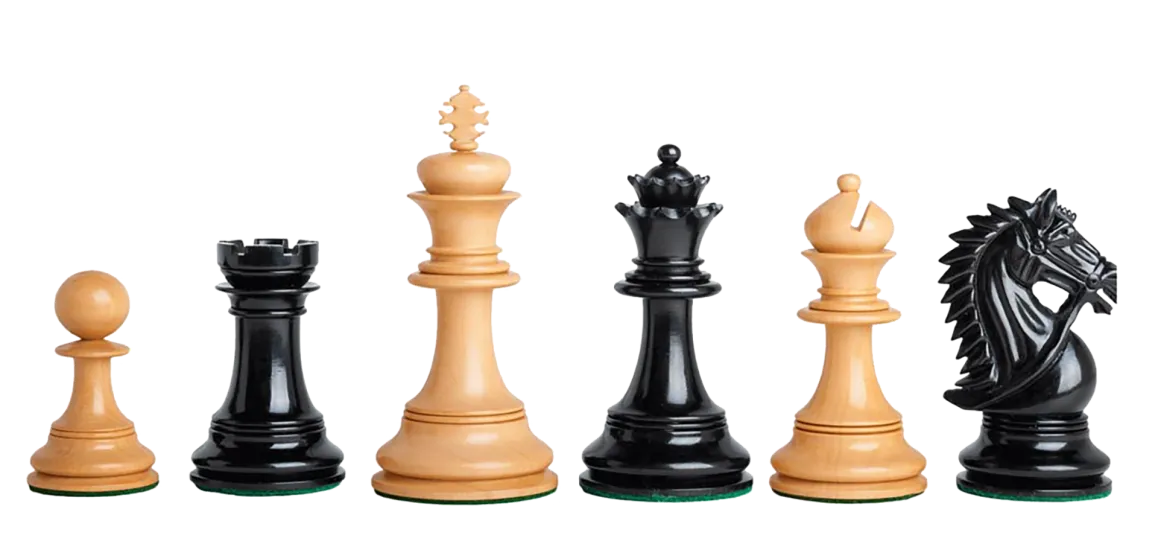 The Chesterfield Series Luxury Chess Pieces - 4.4" King 