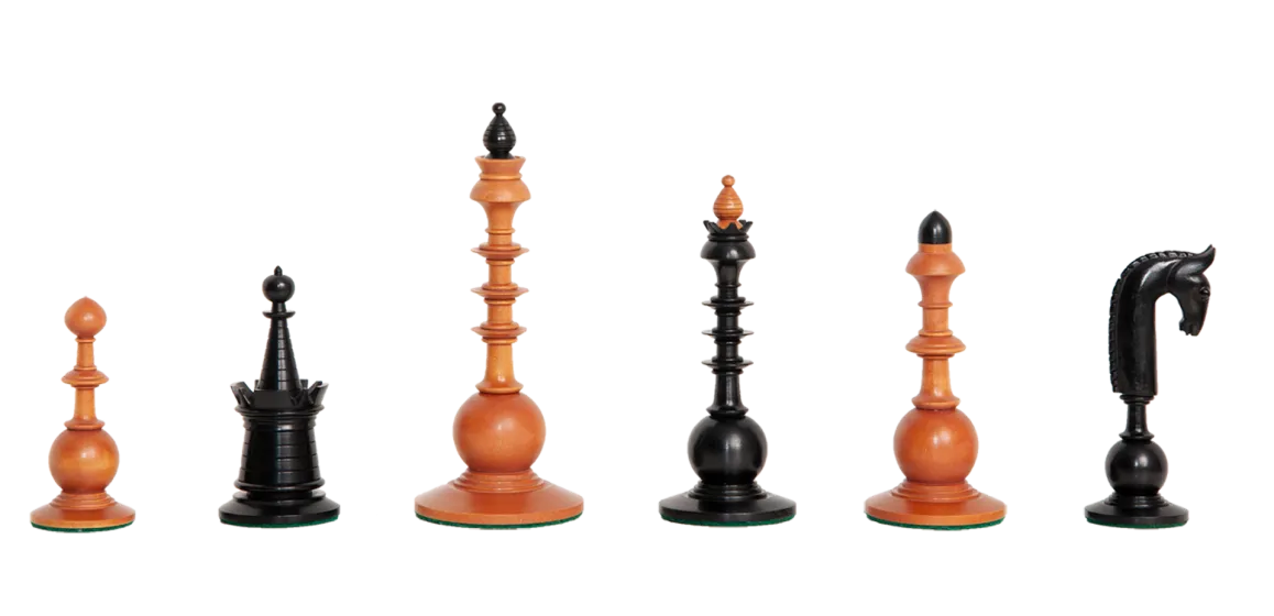 The Circa 1750 Dutch Series Luxury Chess Pieces - 4.4" King 