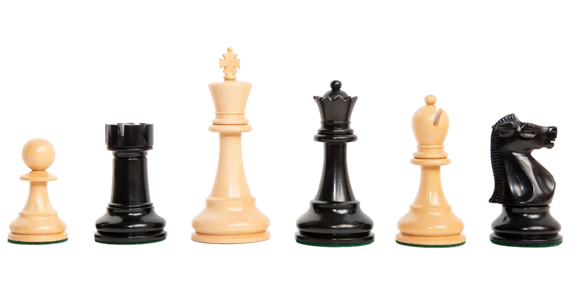 The Fischer Series Luxury Chess Pieces - 4.4" King