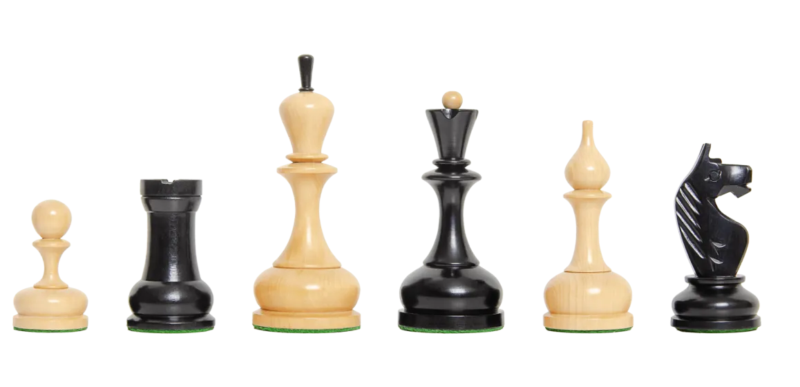 The Grandmaster II Bronstein Series Chess Pieces - 4.4" King