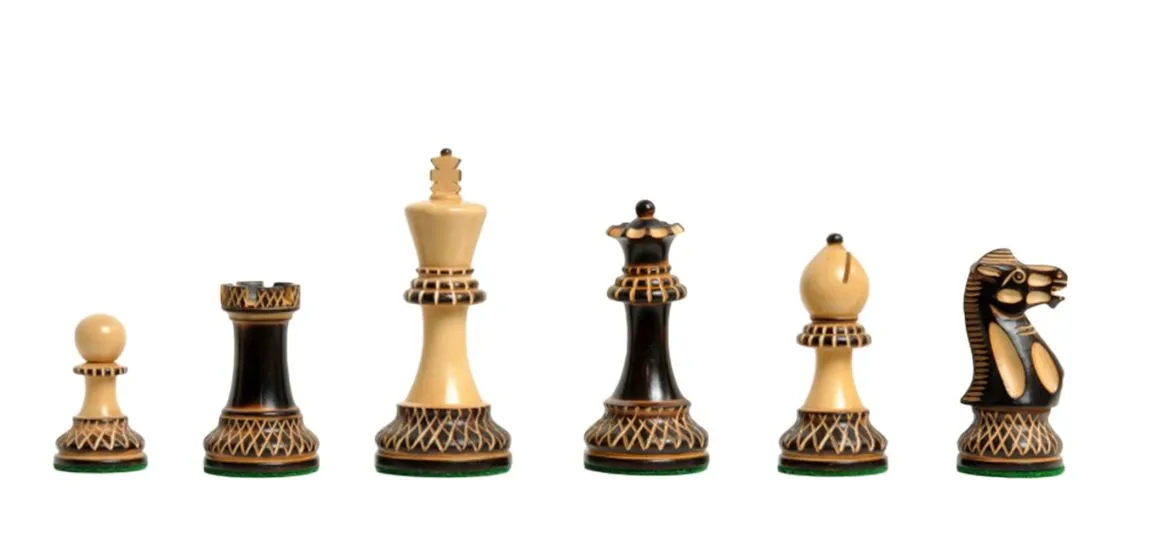The Burnt Grandmaster II Series Chess Pieces - 4.0" King