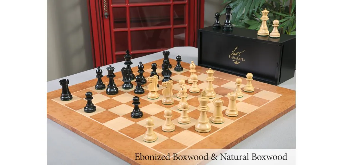 The French Lardy Series Wood Chess Set, Box, & Board Combination