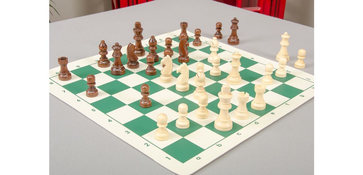 Magnetic Wood Chess Pieces - 2.4" King
