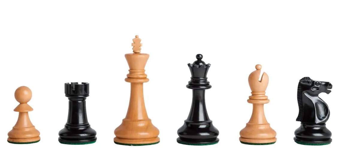 The Reykjavik II Series Chess Pieces - 3.75" King