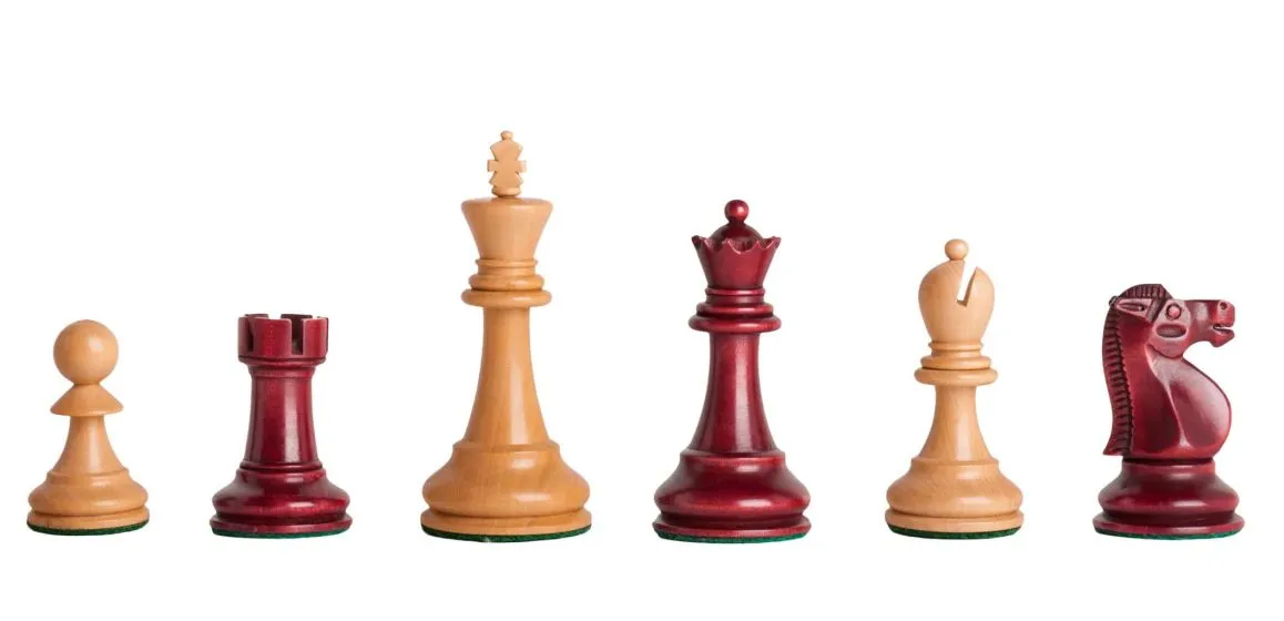 The Reykjavik II Series Gilded Chess Pieces - 3.75" King