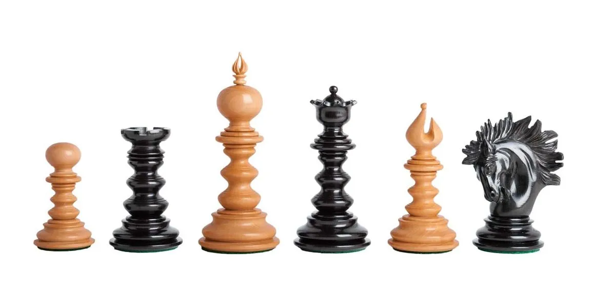 The Savano Series Artisan Wood Chess Pieces - 4.4" King