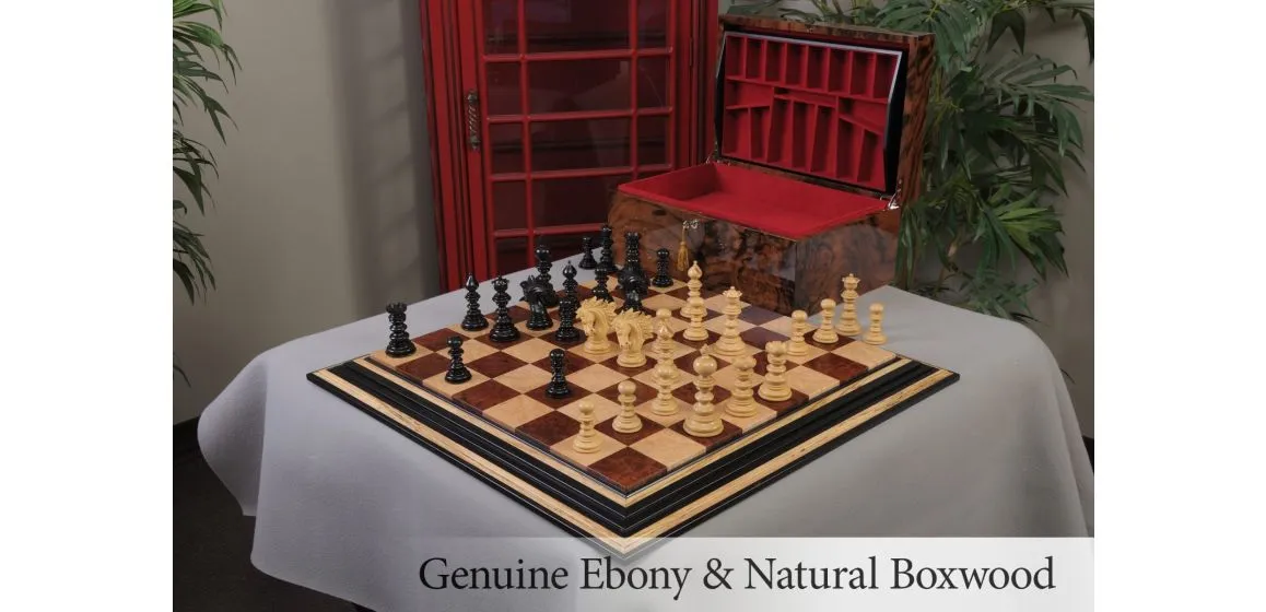 The Savano Forever Series Wood Chess Set, Box, & Board Combination