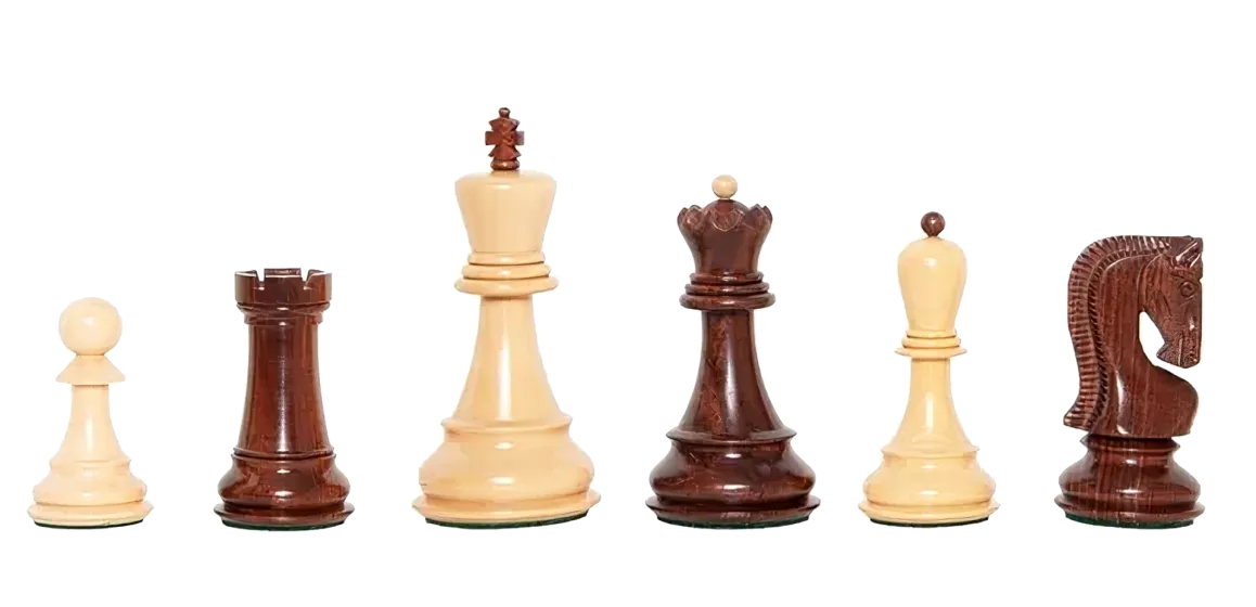 The Exotique Collection® - The Zagreb Series Luxury Chess Pieces - 3.875" King - With Natural Boxwood