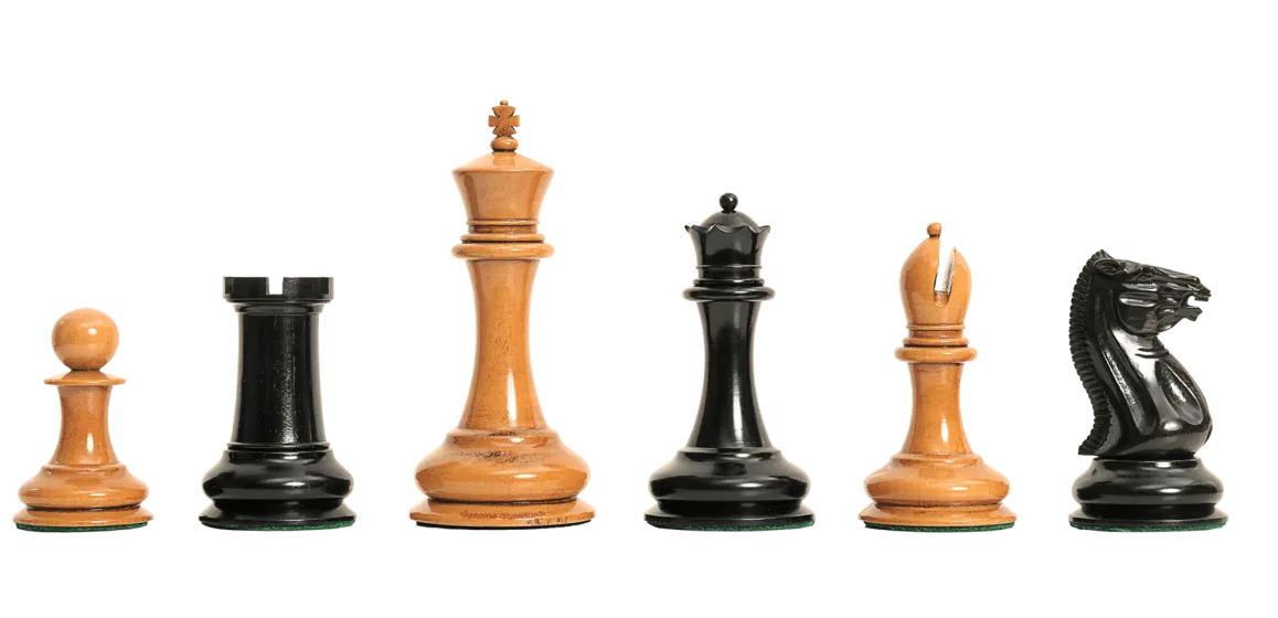 The 1850 Morphy Vintage Series Luxury Chess Pieces - 4.4" King