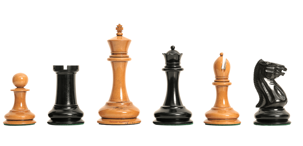 The 1850 Morphy Vintage Series Luxury Chess Pieces - 4.4" King