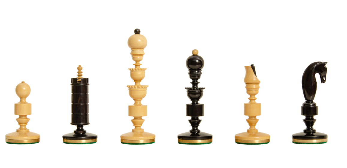 The Biedermeier Series Luxury Chess Pieces - 4.4" King