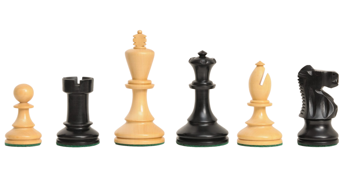 The B.H. Wood Series Chess Pieces - 3.75" King
