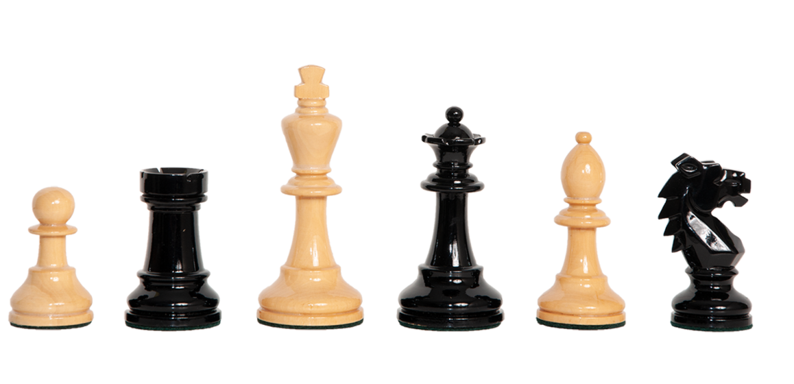 The Bohemian Series Chess Pieces - 4.0" King - Lacquered