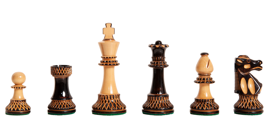 The Burnt Club Series Chess Pieces - 3.75" King