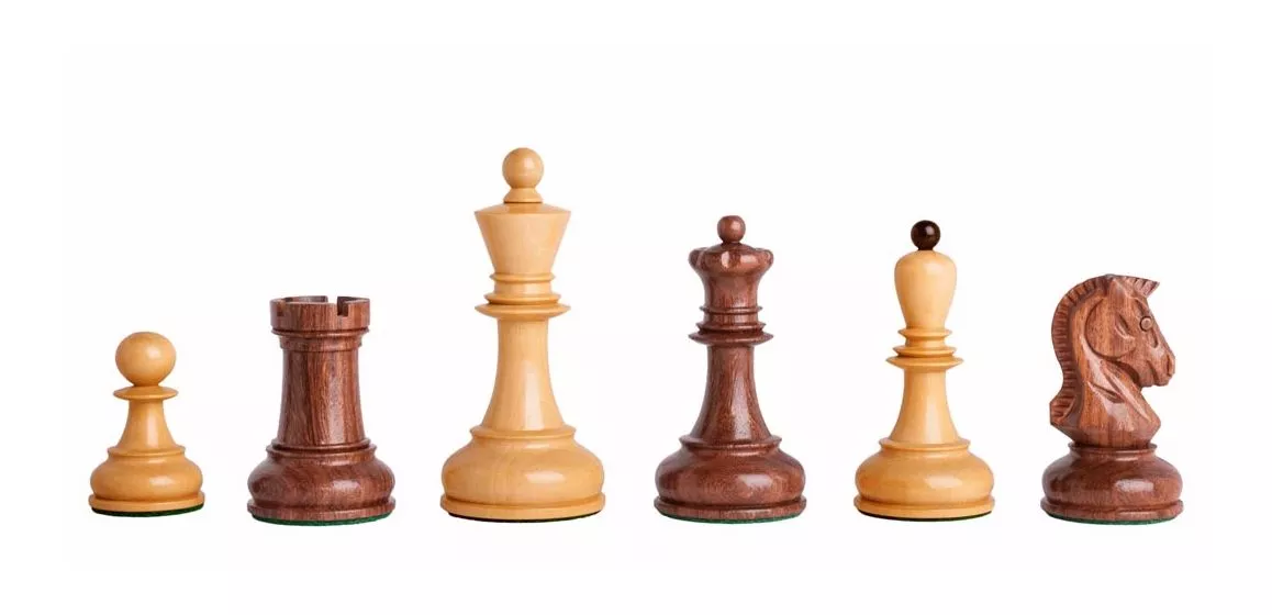 The Dubrovnik Series Gilded Chess Pieces - 3.75" King