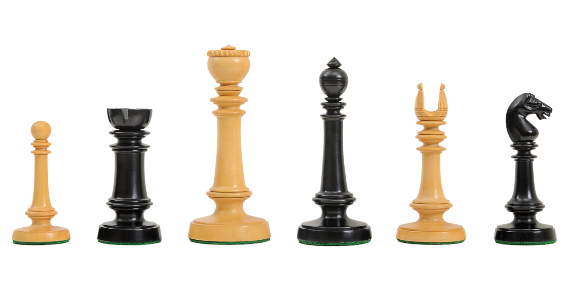 Edinburgh Upright Chess Pieces - 4.0" King