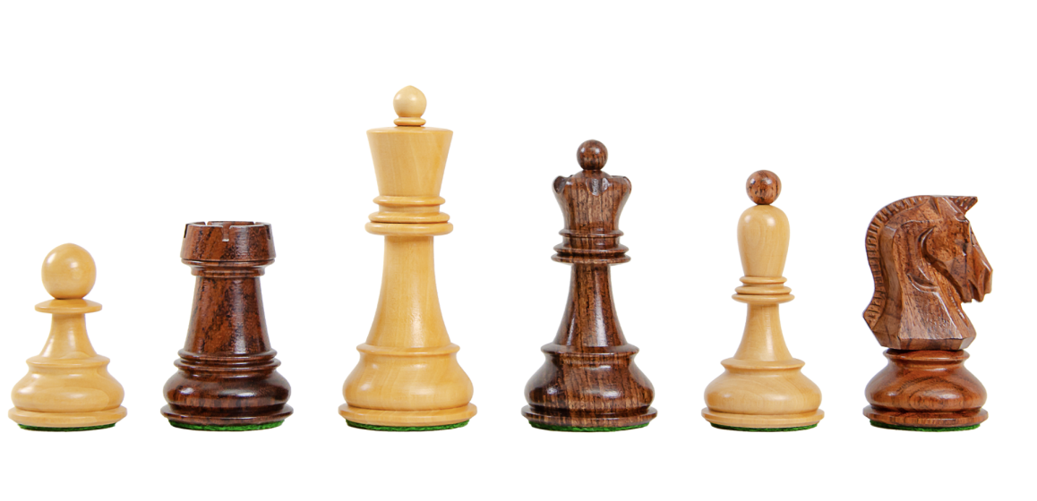 The Fischer Dubrovnik Series Chess Pieces - 3.625" King